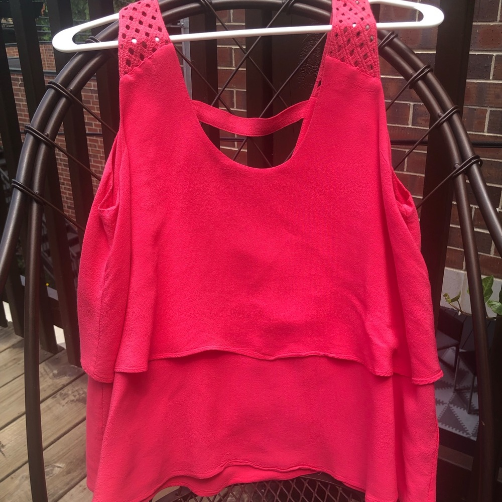 Anthropologie tiered mini tank